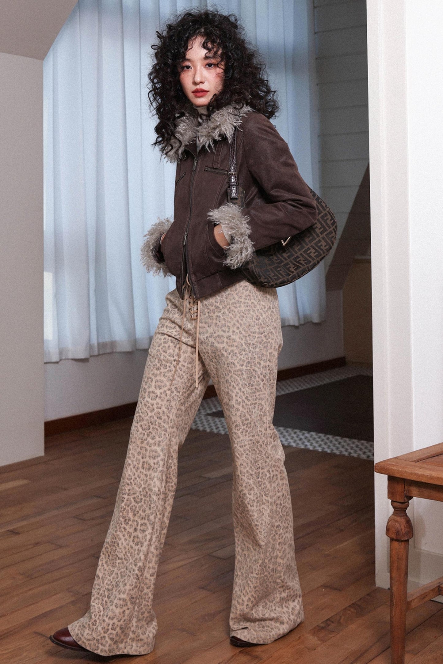 Gentle Cropped Leather Jacket