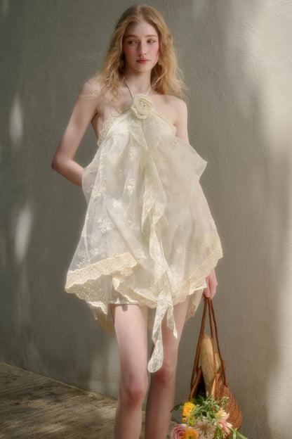 Breeze Halter Lace Dress