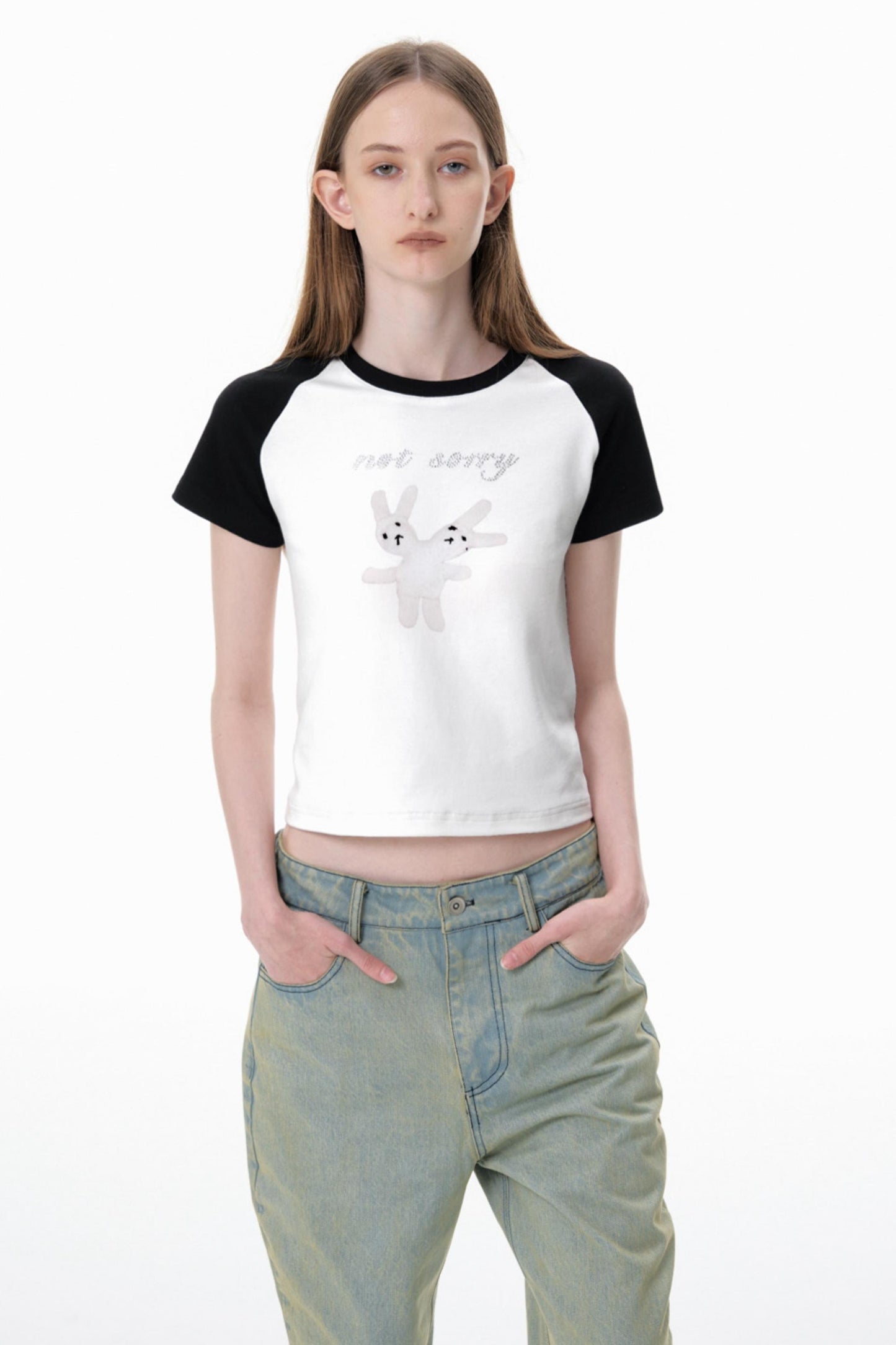 Bunny Rhinestone Tee