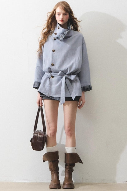 Vintage Loose Tunic Trench Coat