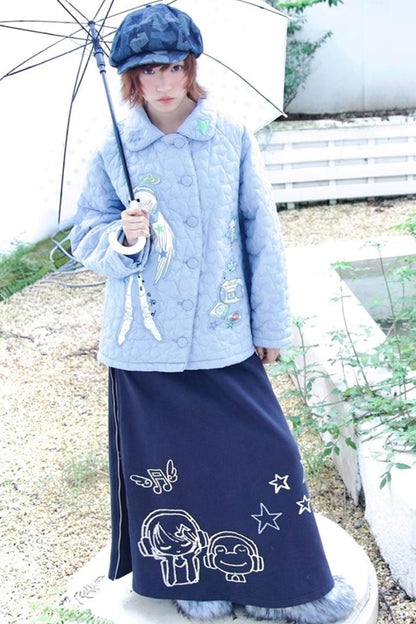 Original Navy Blue A-Line Skirt