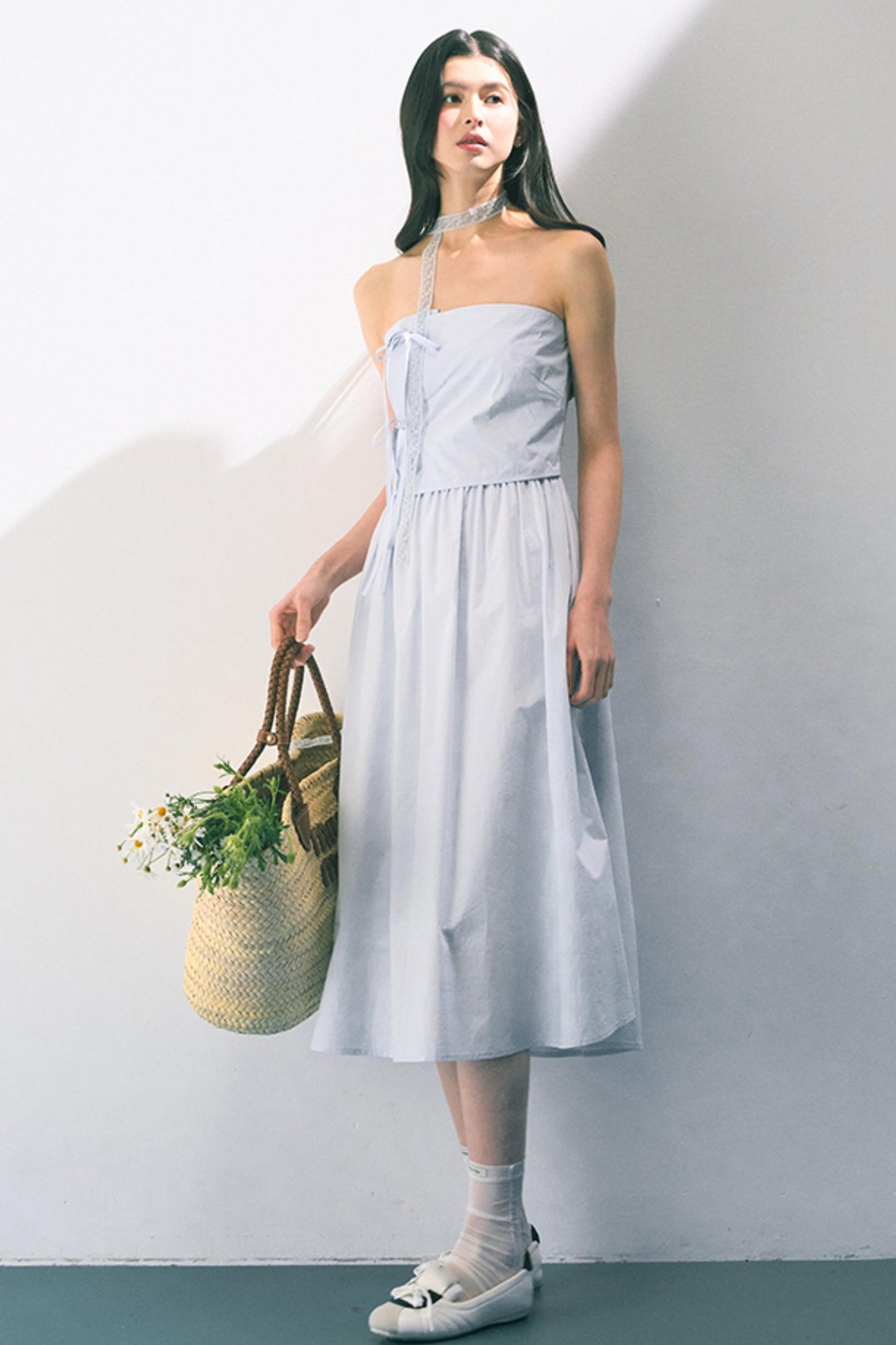 Summer Bow-Tie Sheath Dress