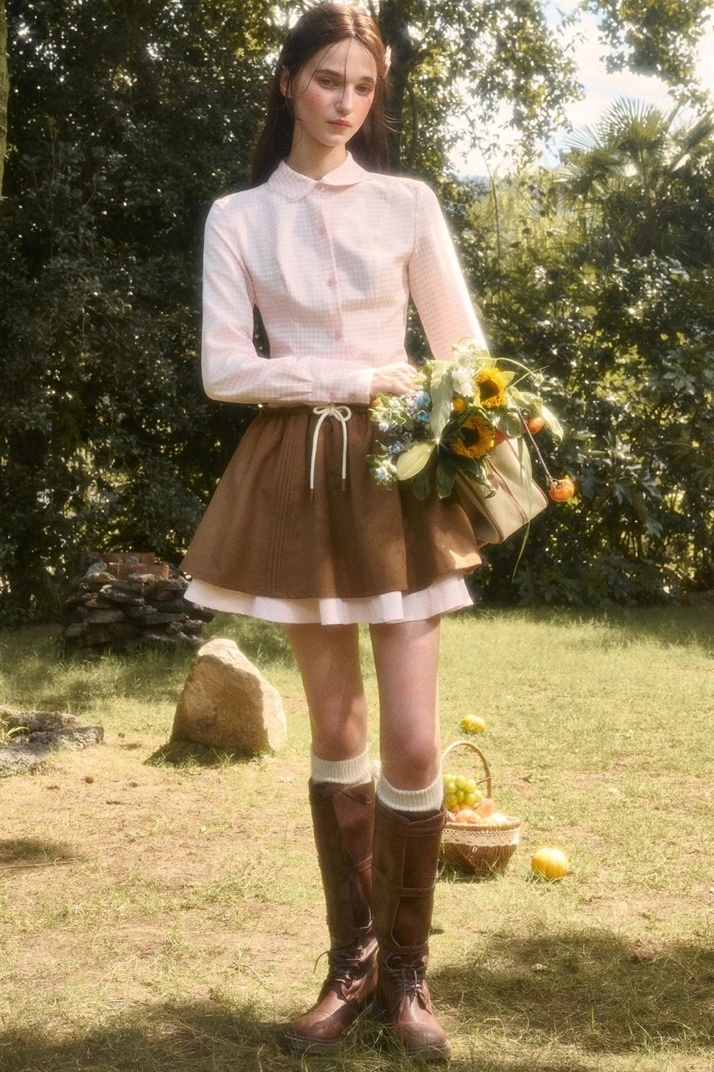 Organic Cotton Layered Skirt