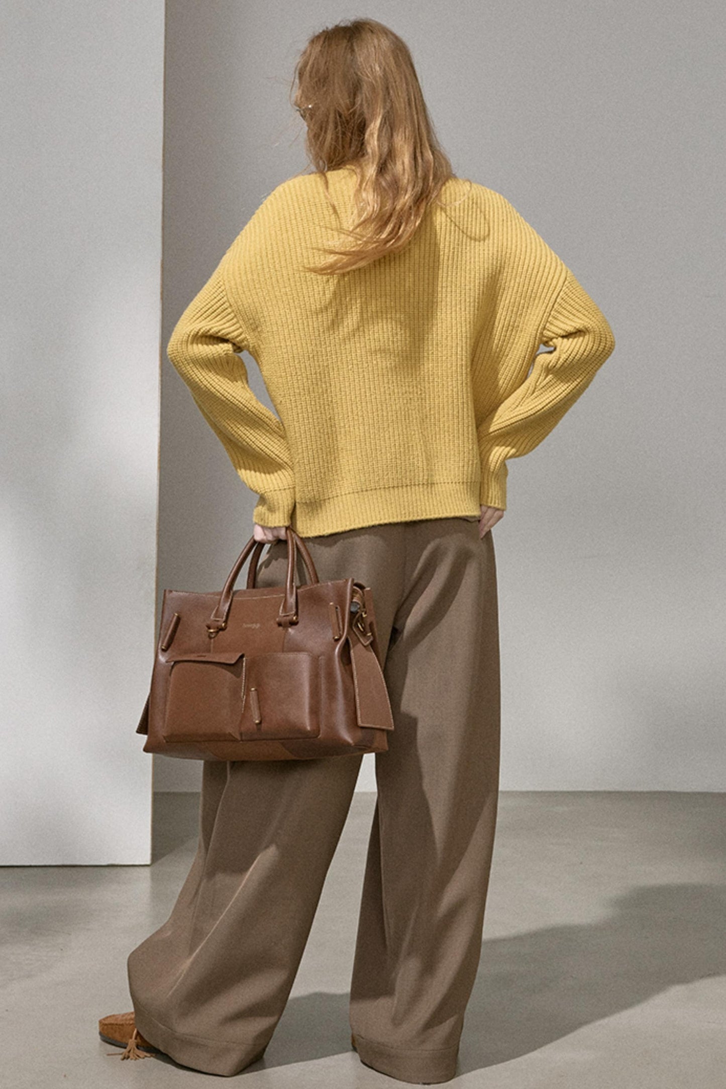 Ribbon Embroidery Crew Neck Top