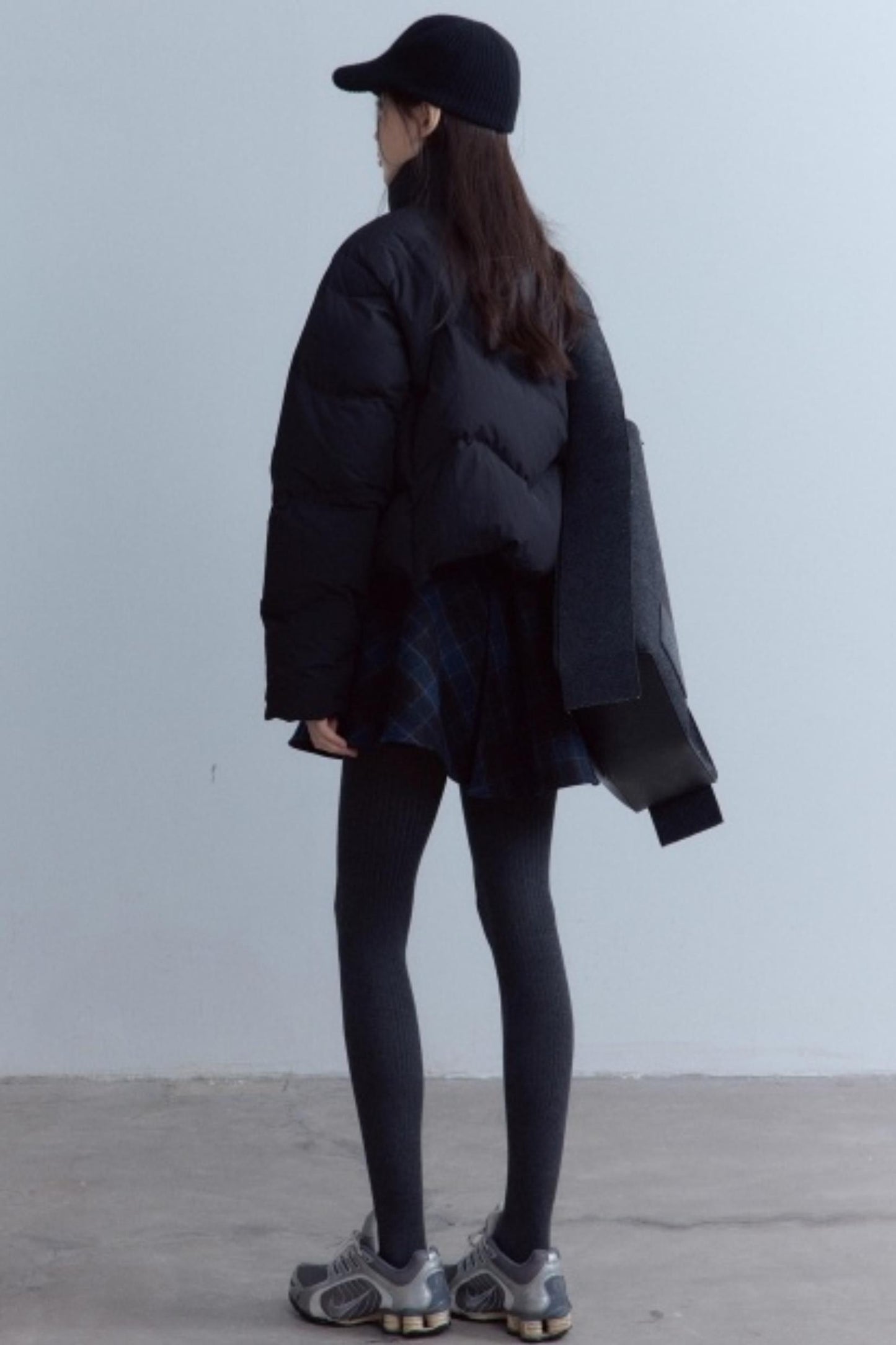 Scottish Plaid A-Hem Woolen Skirt