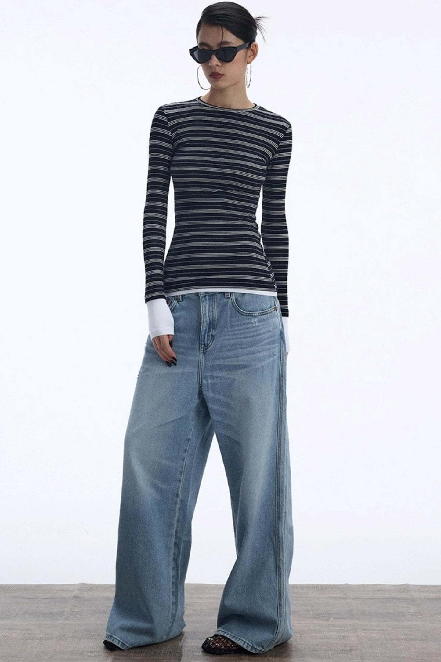 Striped Crew Neck Top