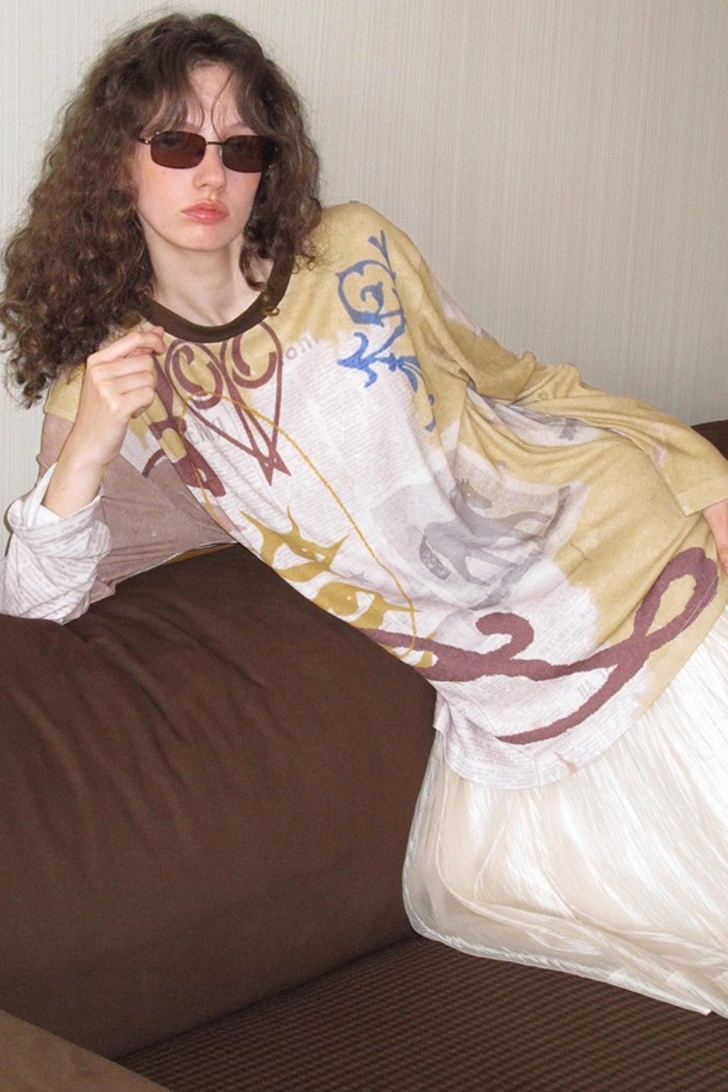 Print Long-Sleeved T-Shirt