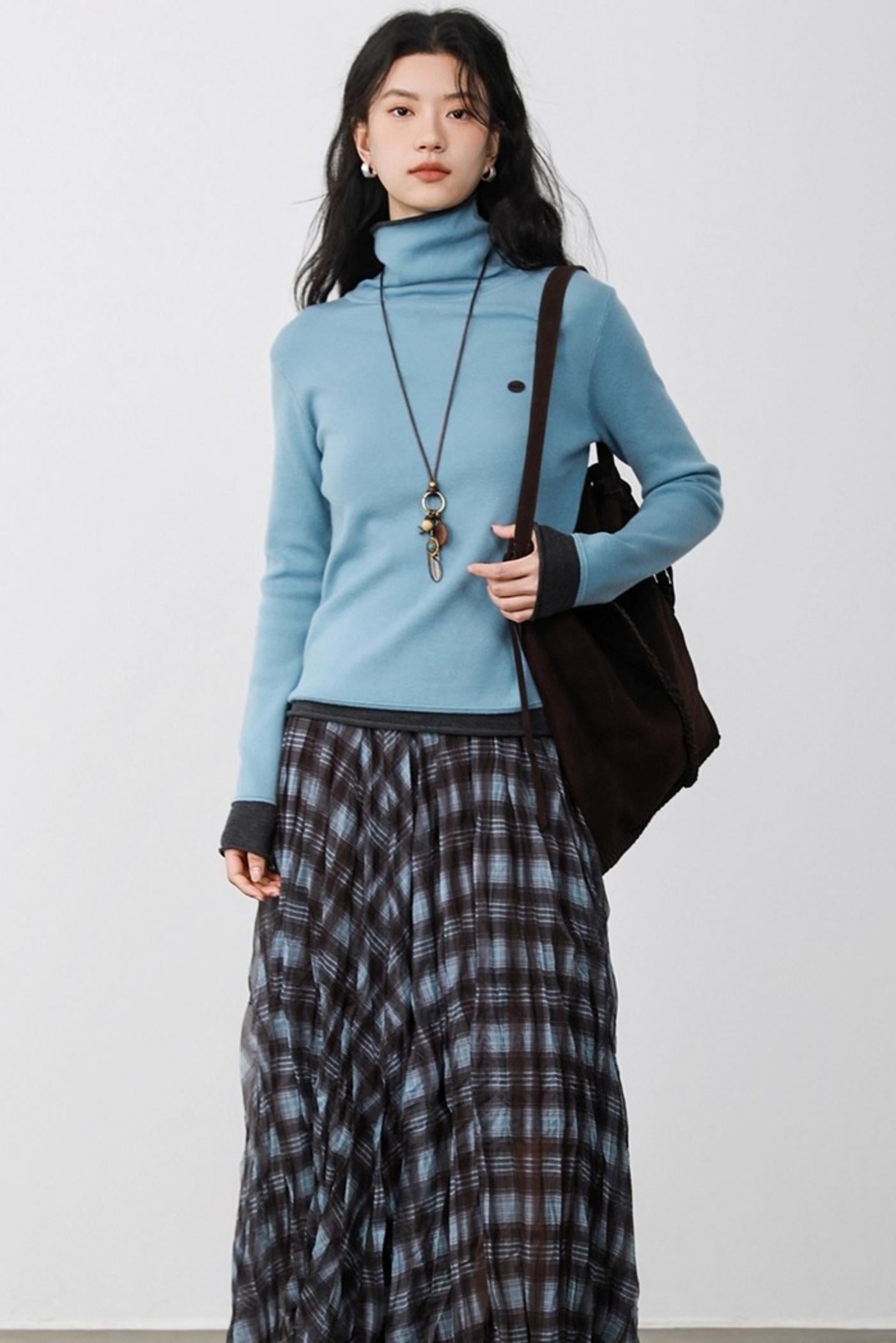 Haze Blue Two-Piece Sweater
