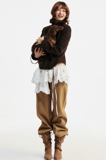 Lace Asymmetric Belt Accessory