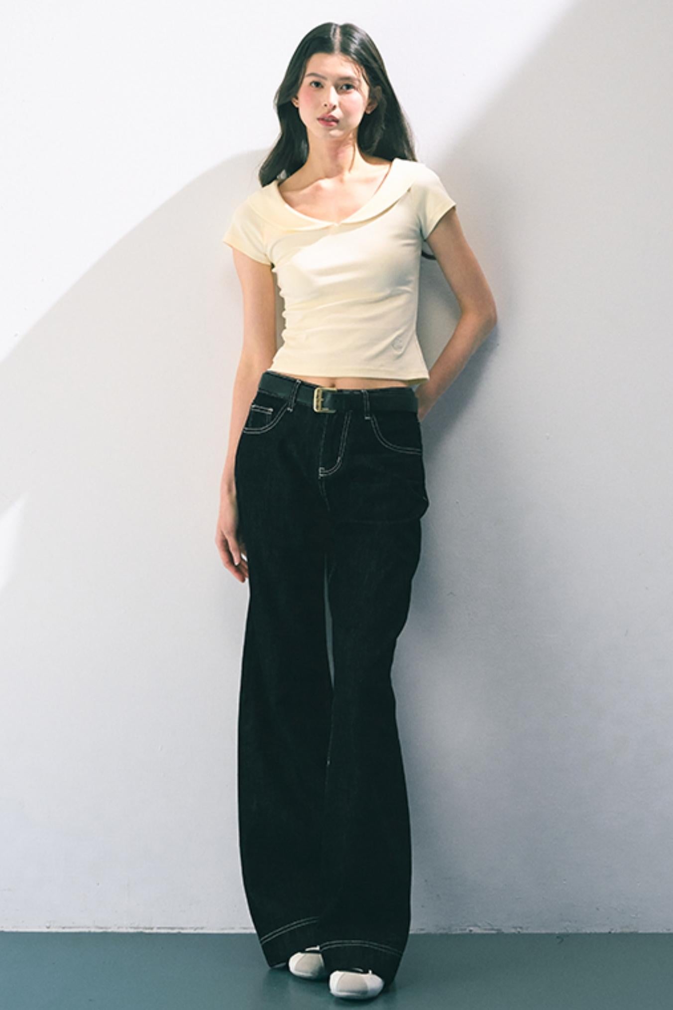 Minimalist Knit Slim Fit Top