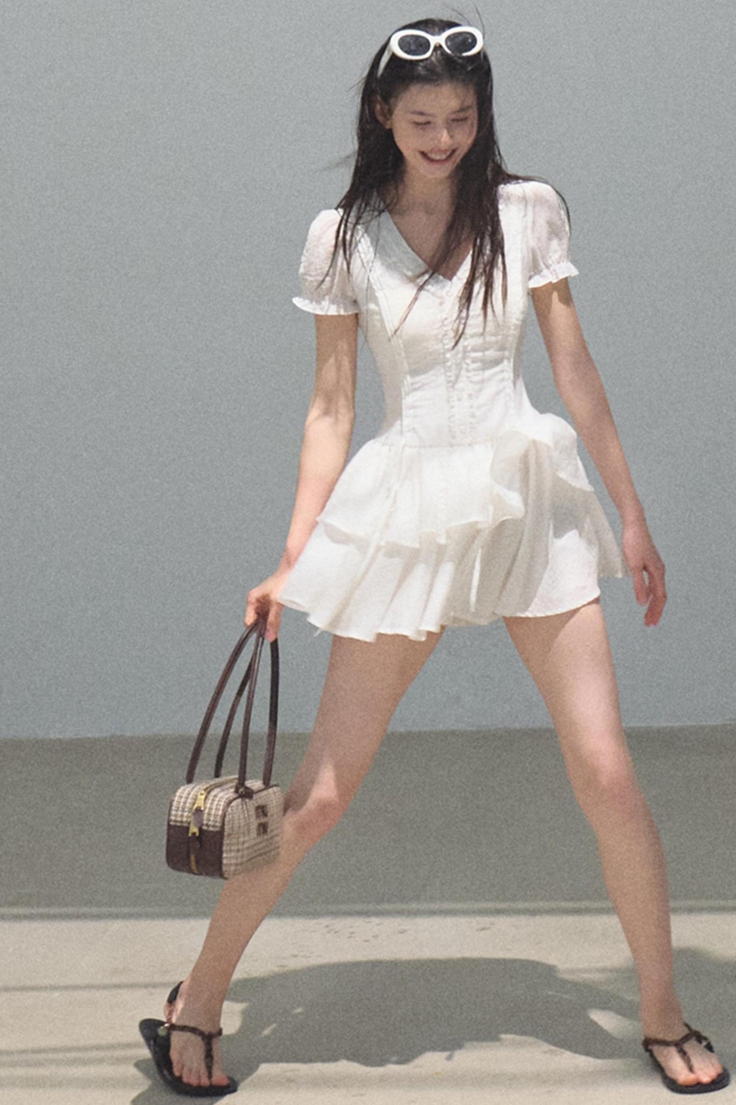 Blue Hour V-neck Dress