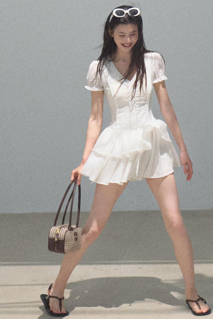 Blue Hour V-neck Dress