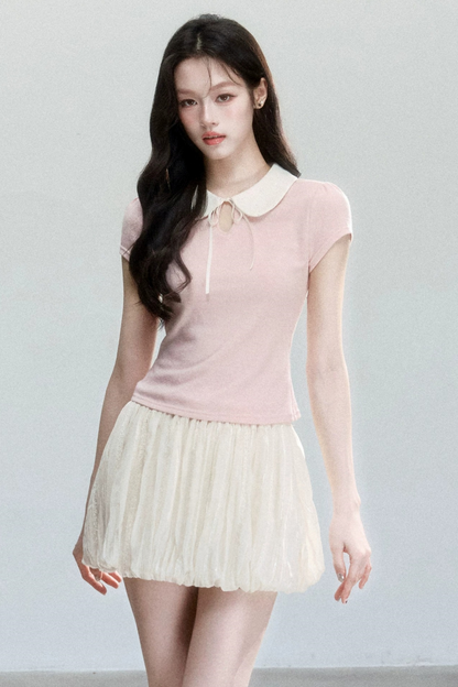 Poetry Doll Collar T-Shirt