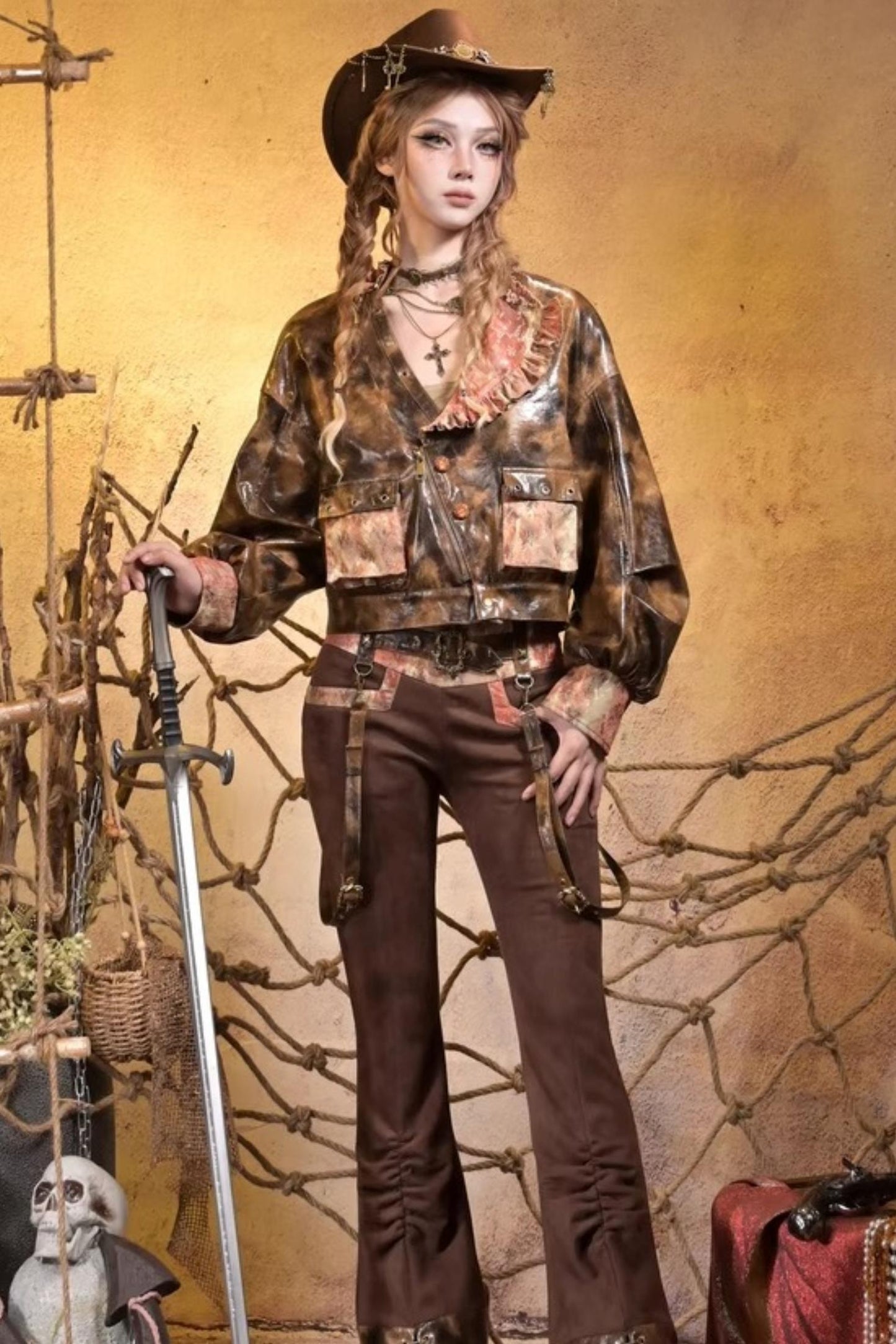 Melard Lace Steampunk Jacket Set-Up