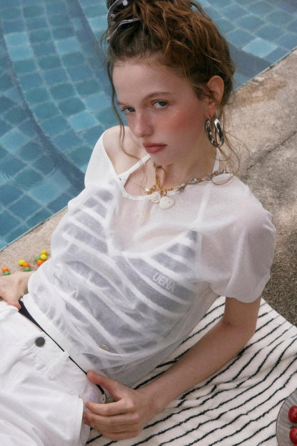 Uena Striped Suspender Set