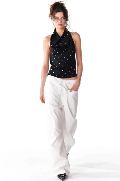 Silver Sleeveless Top