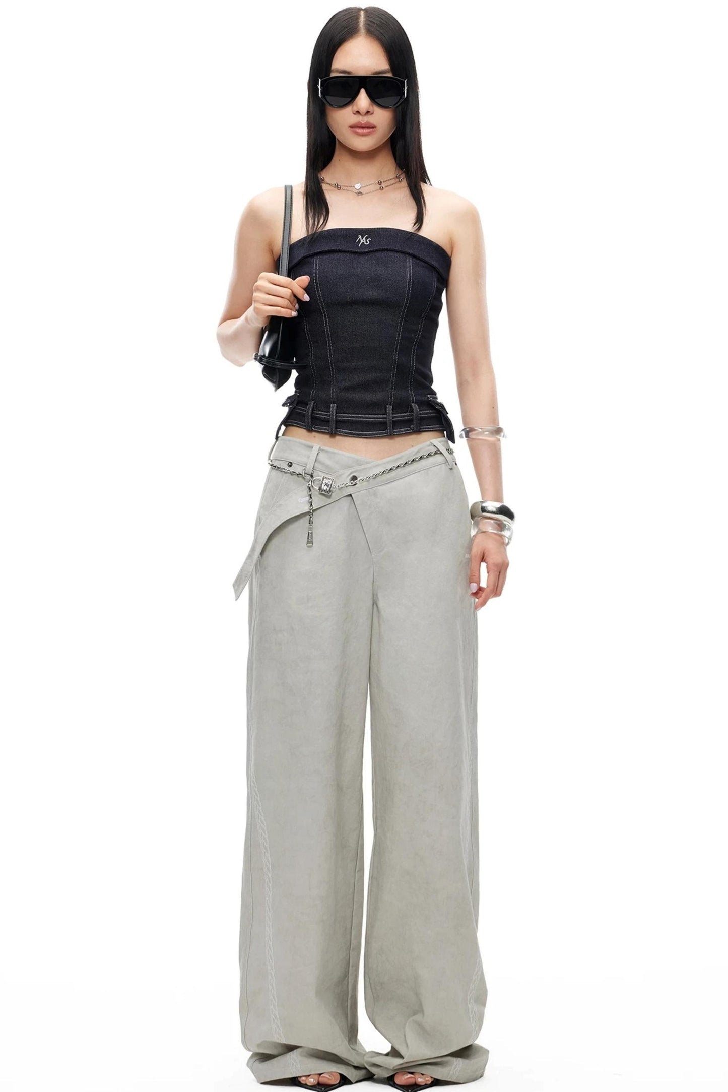 Wanderer Denim Collar Top