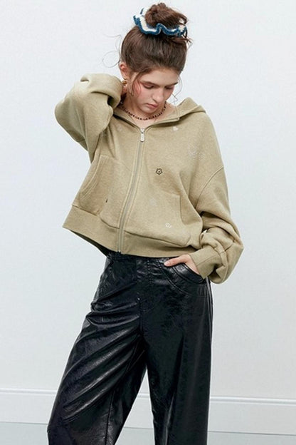 Slim Straight Leather Pants