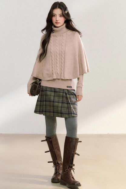 Twisted Turtleneck Sweater