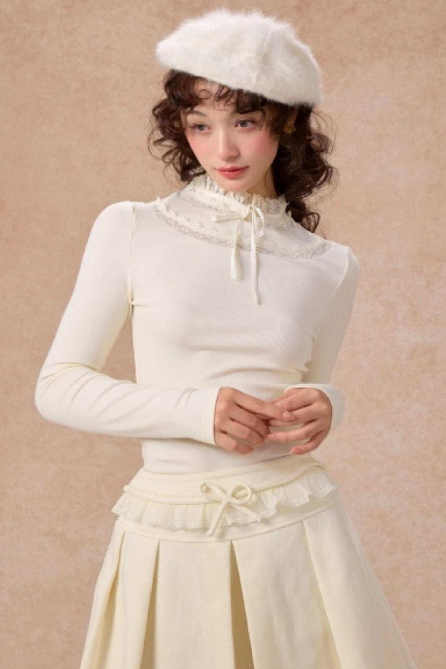 Moonlight Lace Knit Top Set-Up