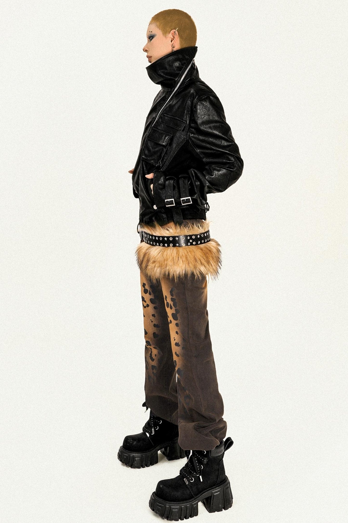 Black Punk Biker Jacket