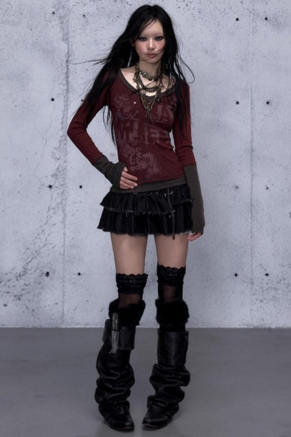 Retro Vintage Patchwork Top