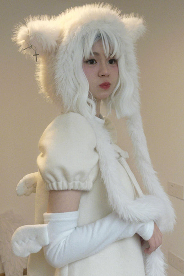 Warm Cross Bow Cute Hat