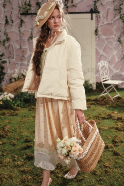 French Floral Pastoral Dress Set-Up