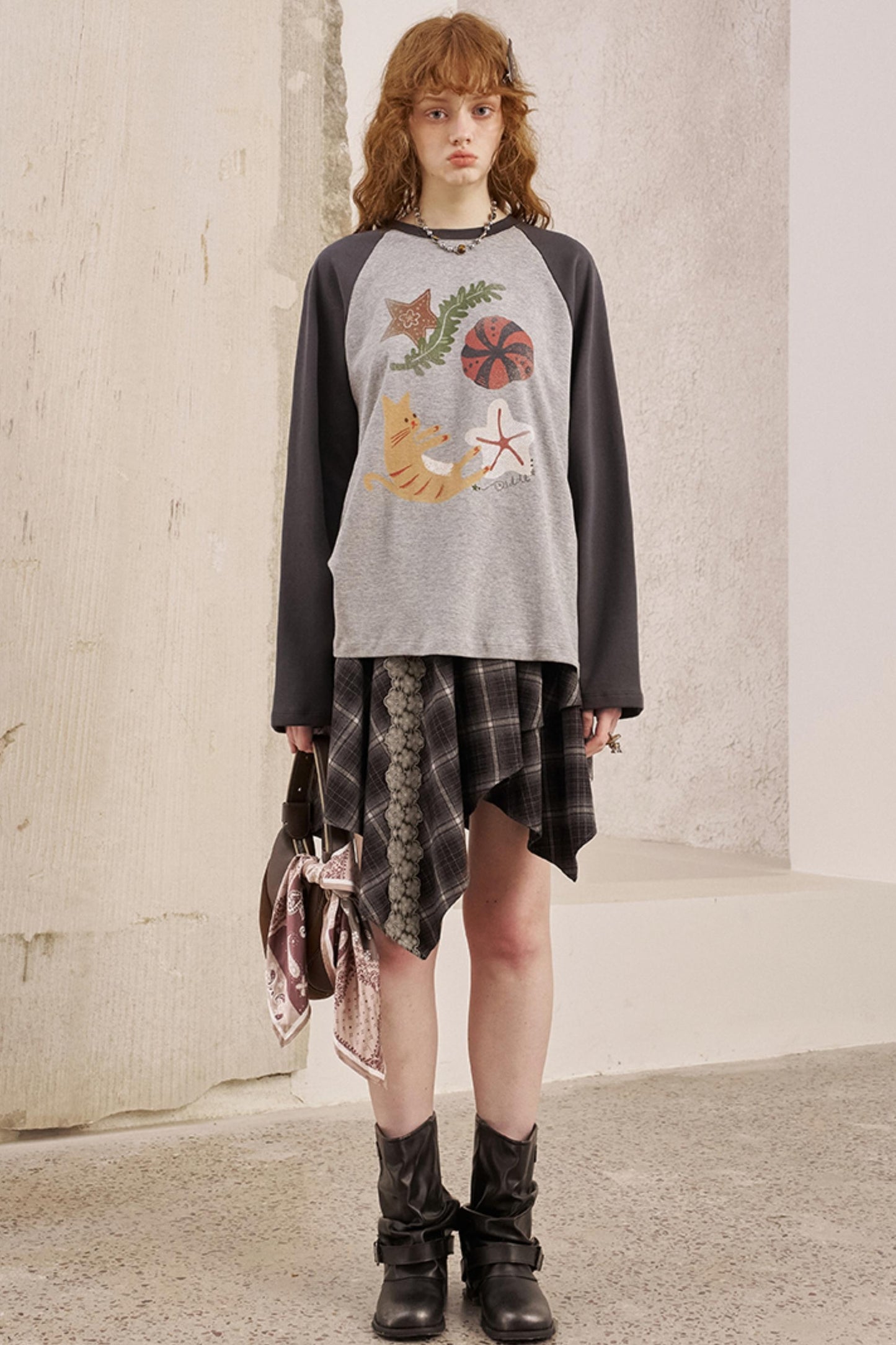 Ocean Kitten Thin Long Sleeve Top