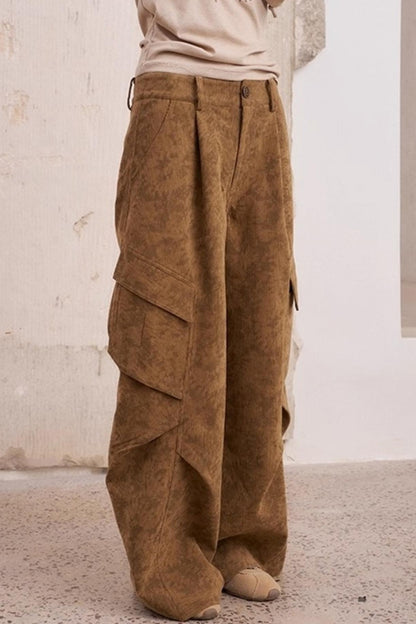 Vintage Print Cargo Pants