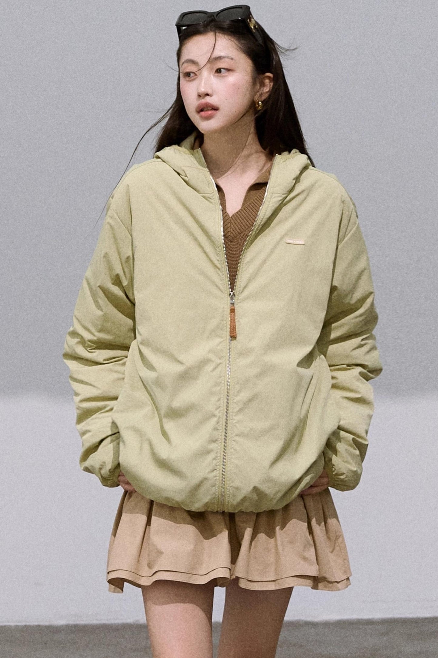 Old Money Leather Label Down Jacket