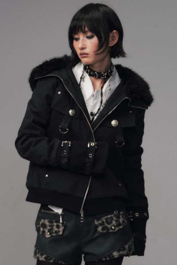 Retro Fur Hood Winter Jacket