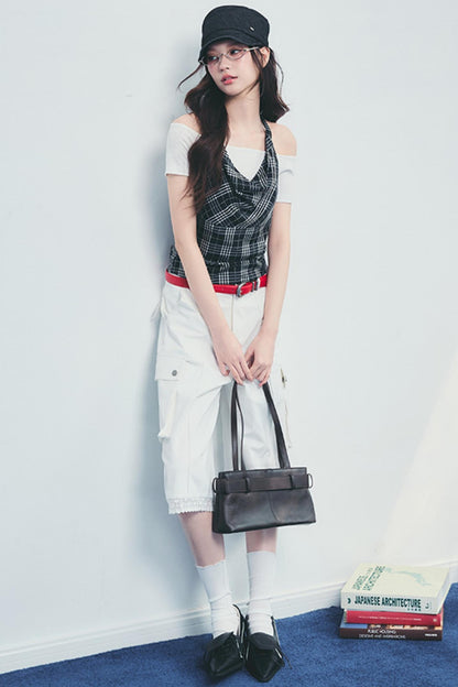 Lace Accent Drape Pants