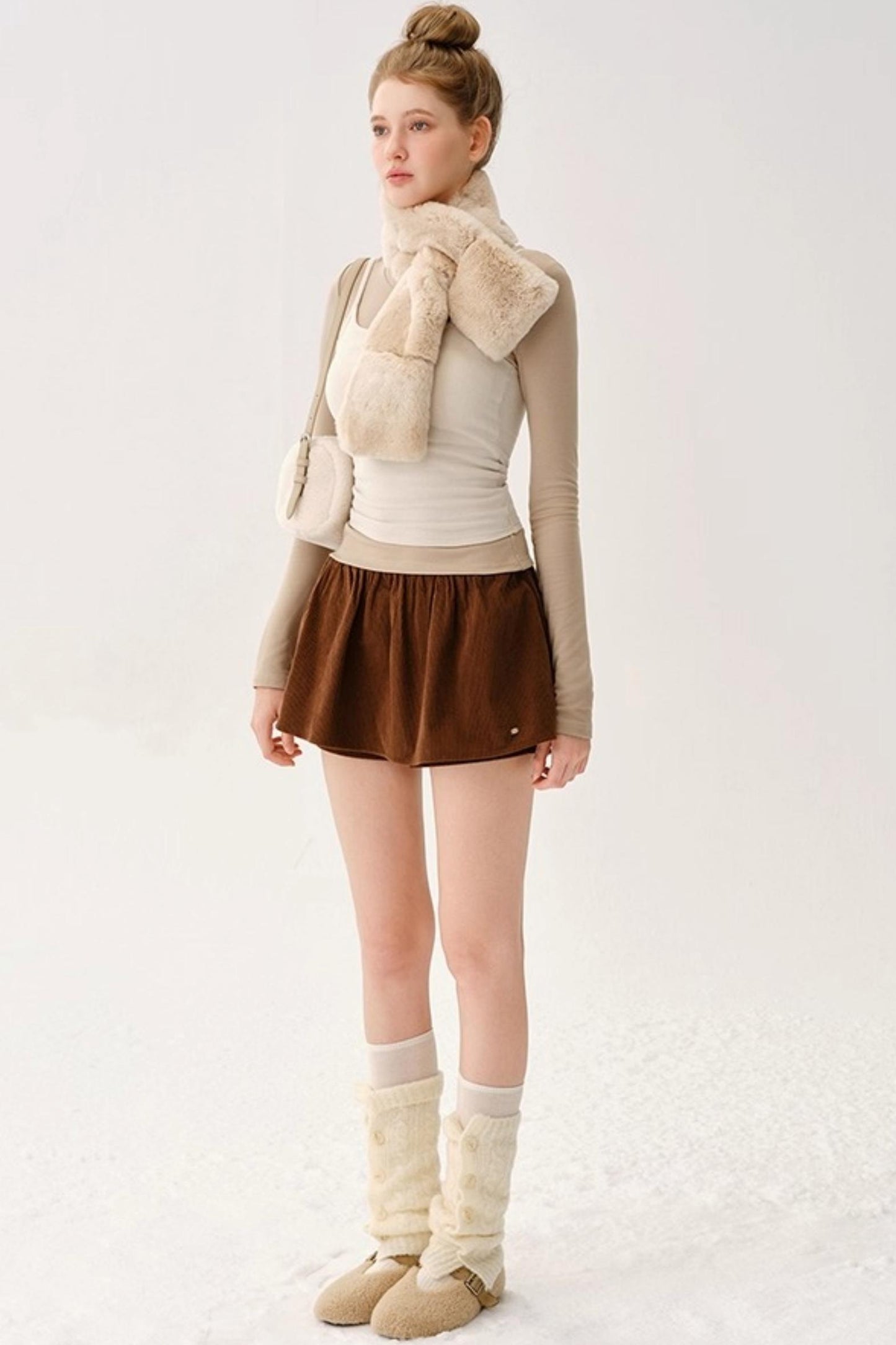 Warm Wool Blend Knit Socks