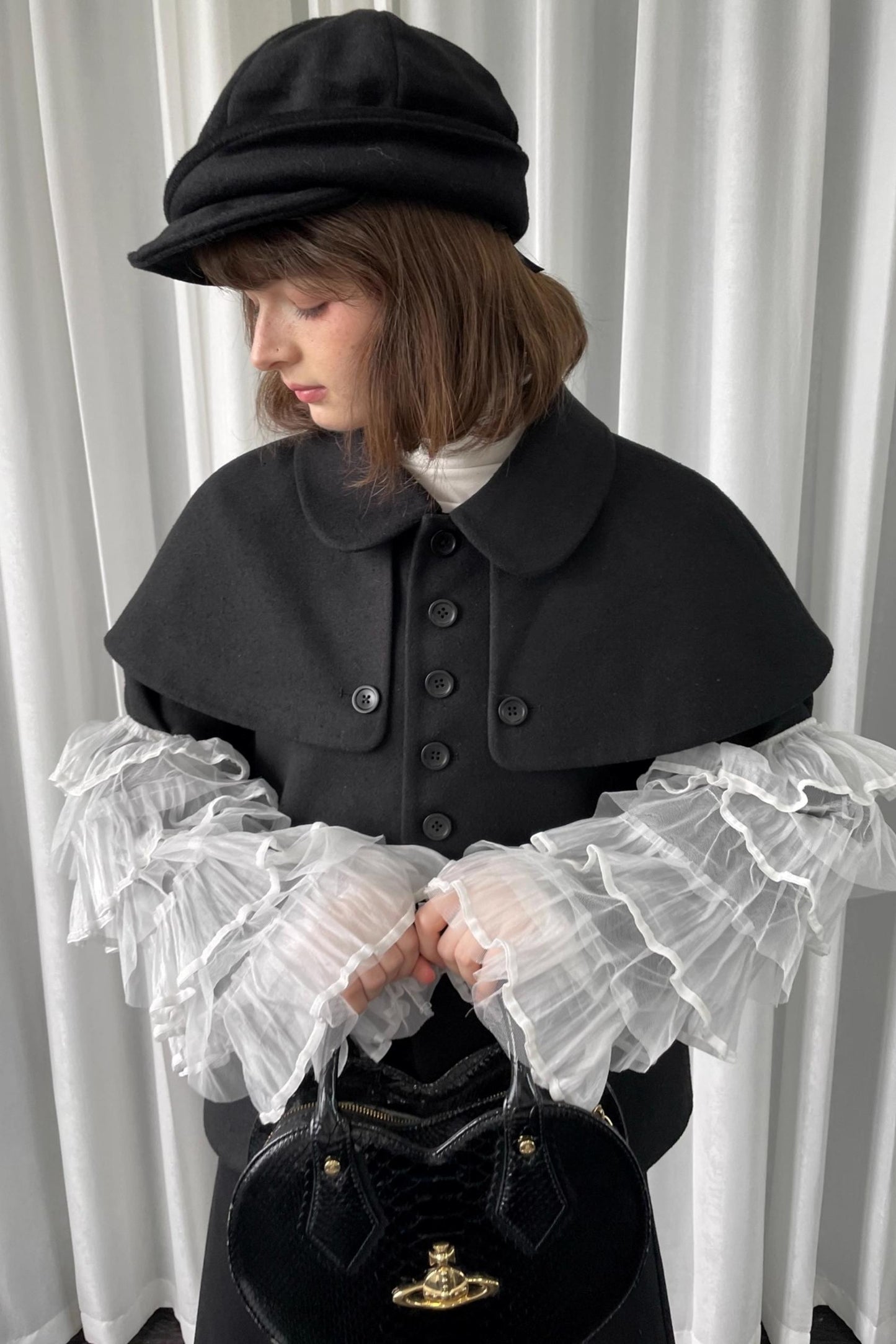 Versatile Black Woolen Suit Jacket