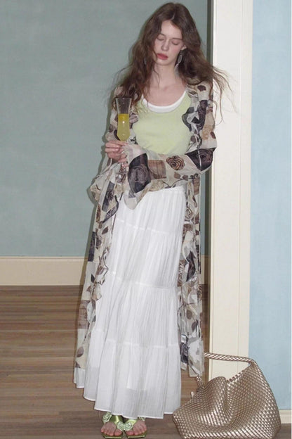 Summer Lace Long Cardigan