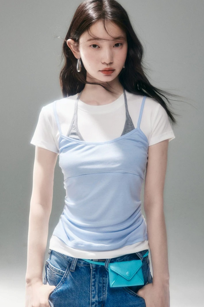 텐셀 레이어드 캐미솔 셋업