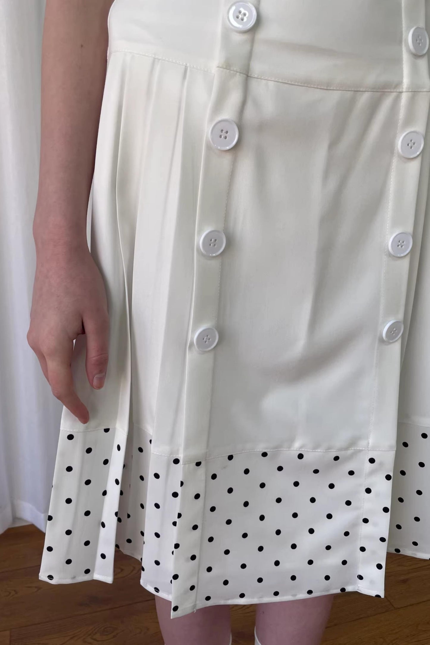 Patchwork Polka Dot Skirt