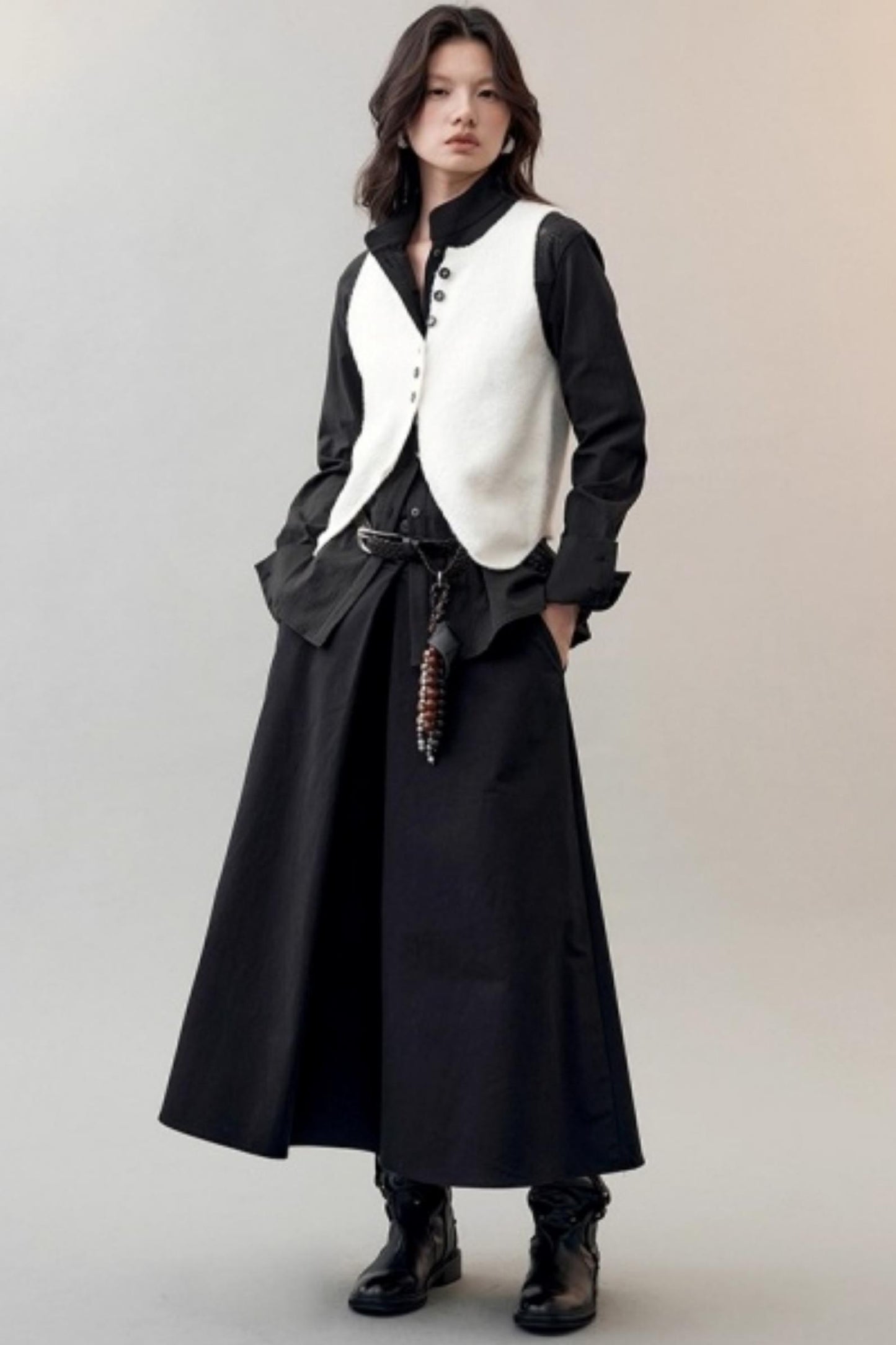 Chic Waist Deconstructed Skirt