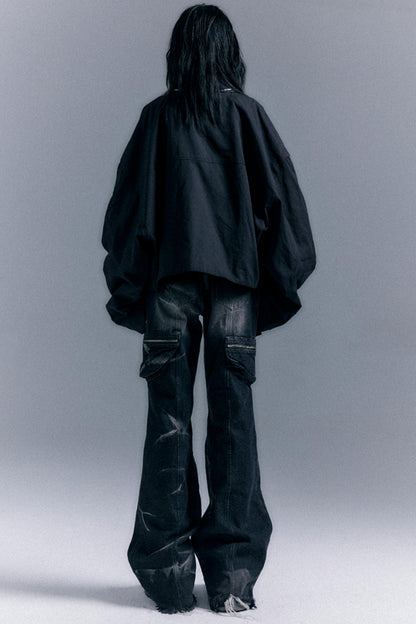 Vintage Oversized Bomber Jacket