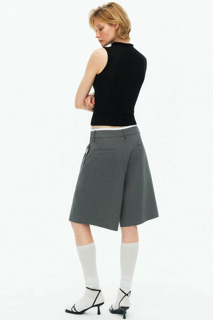 Tencel Wool Pleated Pants