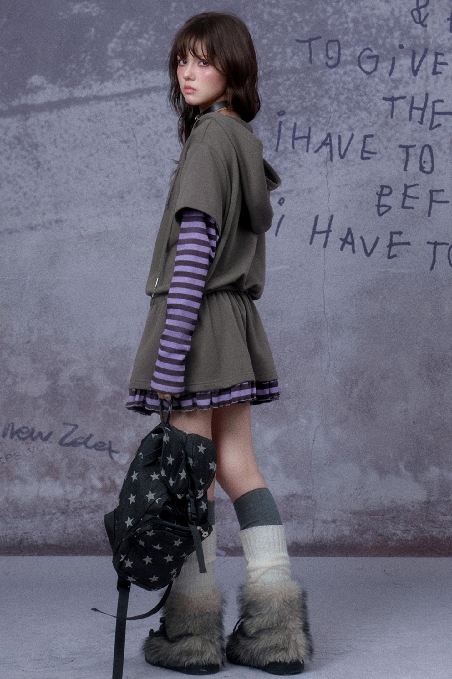 Fighting Spirit Hooded Dress