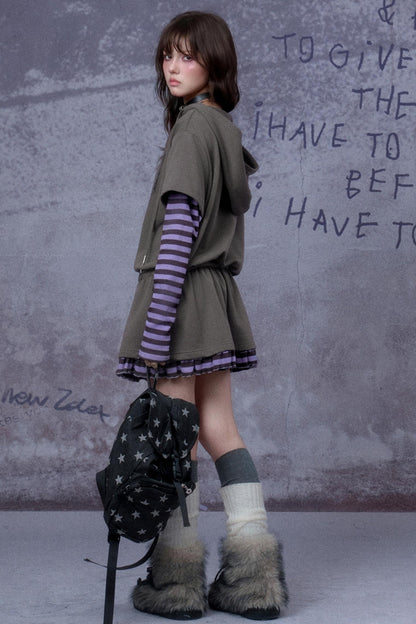 Fighting Spirit Hooded Dress