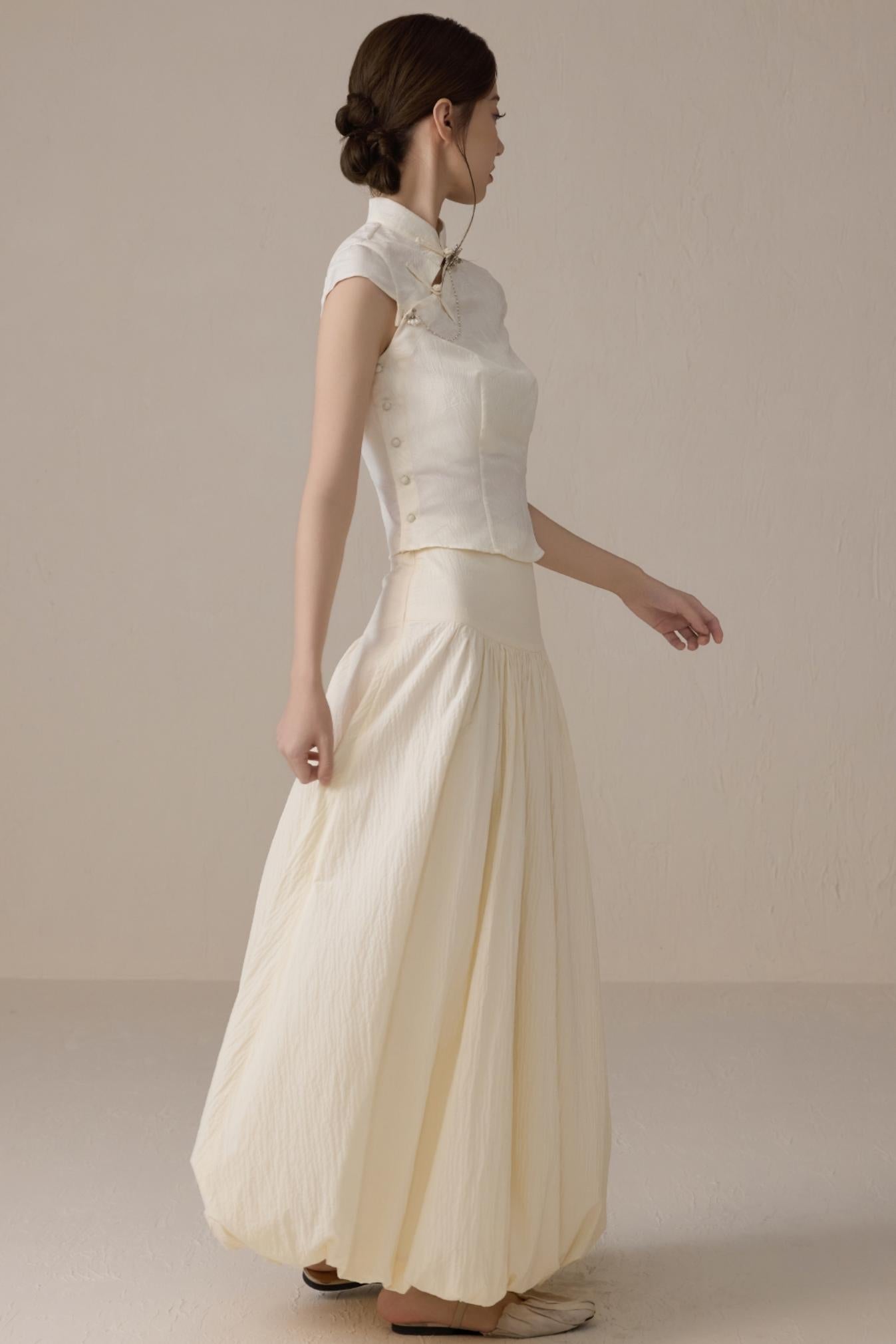 Romantic Cloud A-Line Skirt