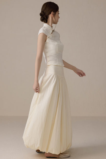 Romantic Cloud A-Line Skirt