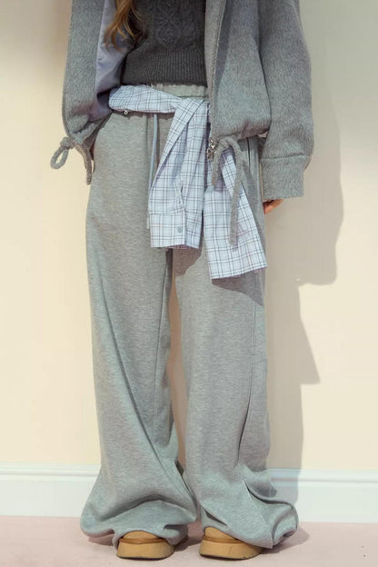 Straight Woolen Trousers