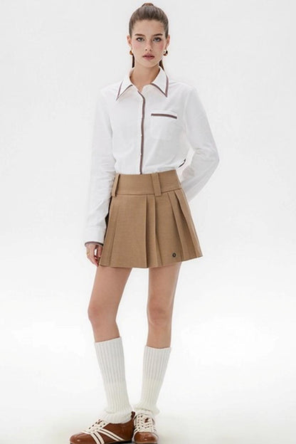 Retro Ribbon Long Sleeve Shirt