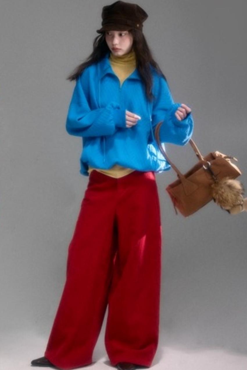 Moroccan Quilted Texture Sweatshirt Skirt Set-Up