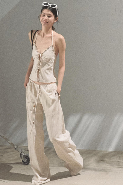 Amber Striped Pants Set-Up