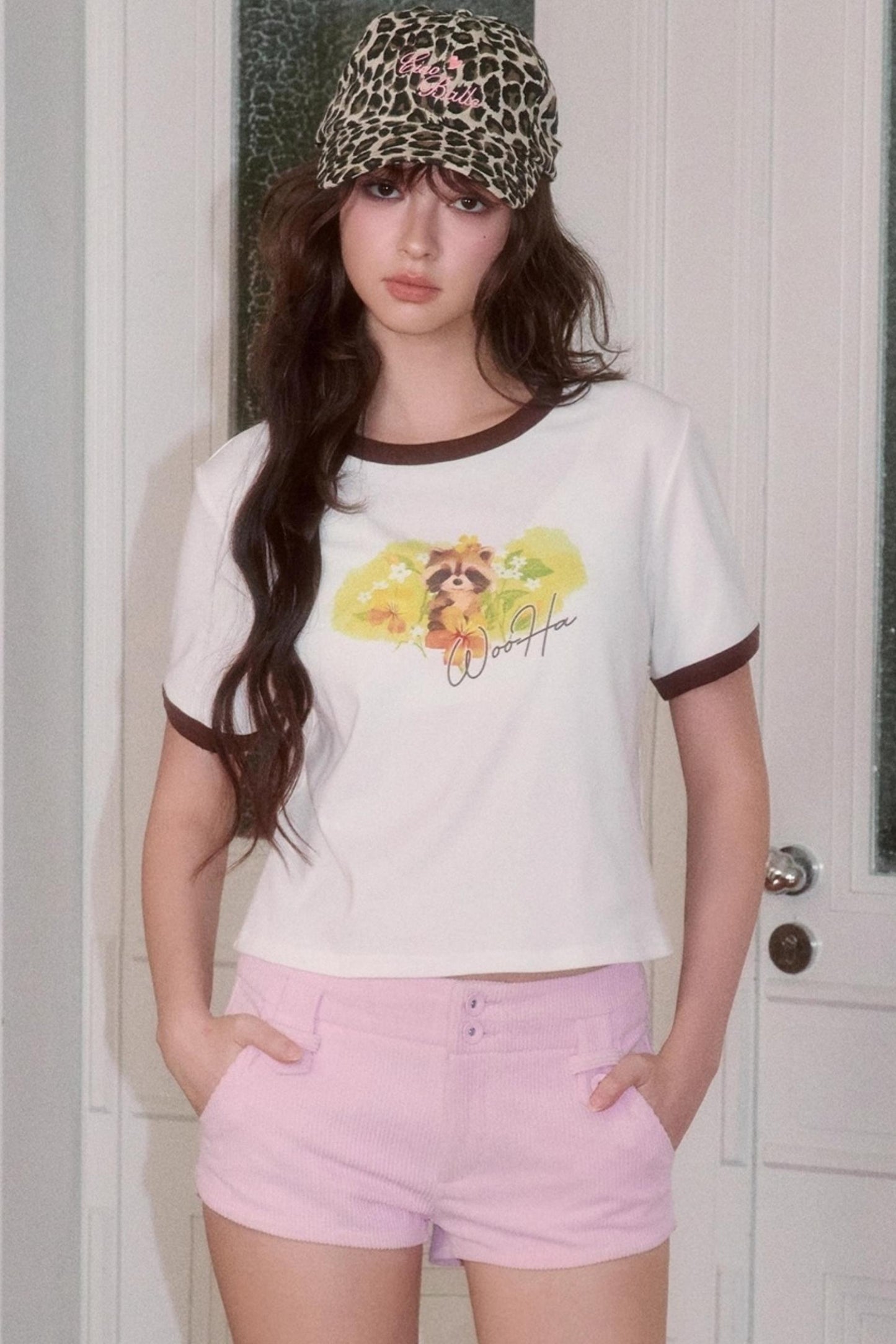 Cute Illustration Print Short Sleeve T-Shirt